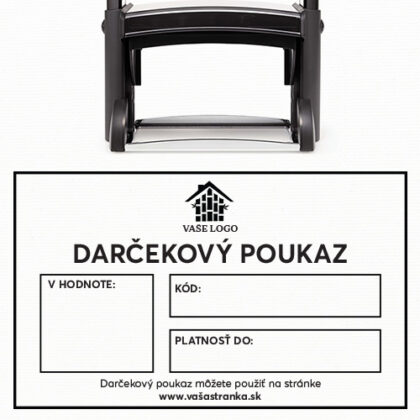 Darčekový poukaz pečiatka 116x70 mm